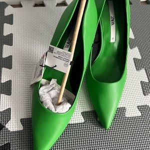 Lime Green Zara Heels